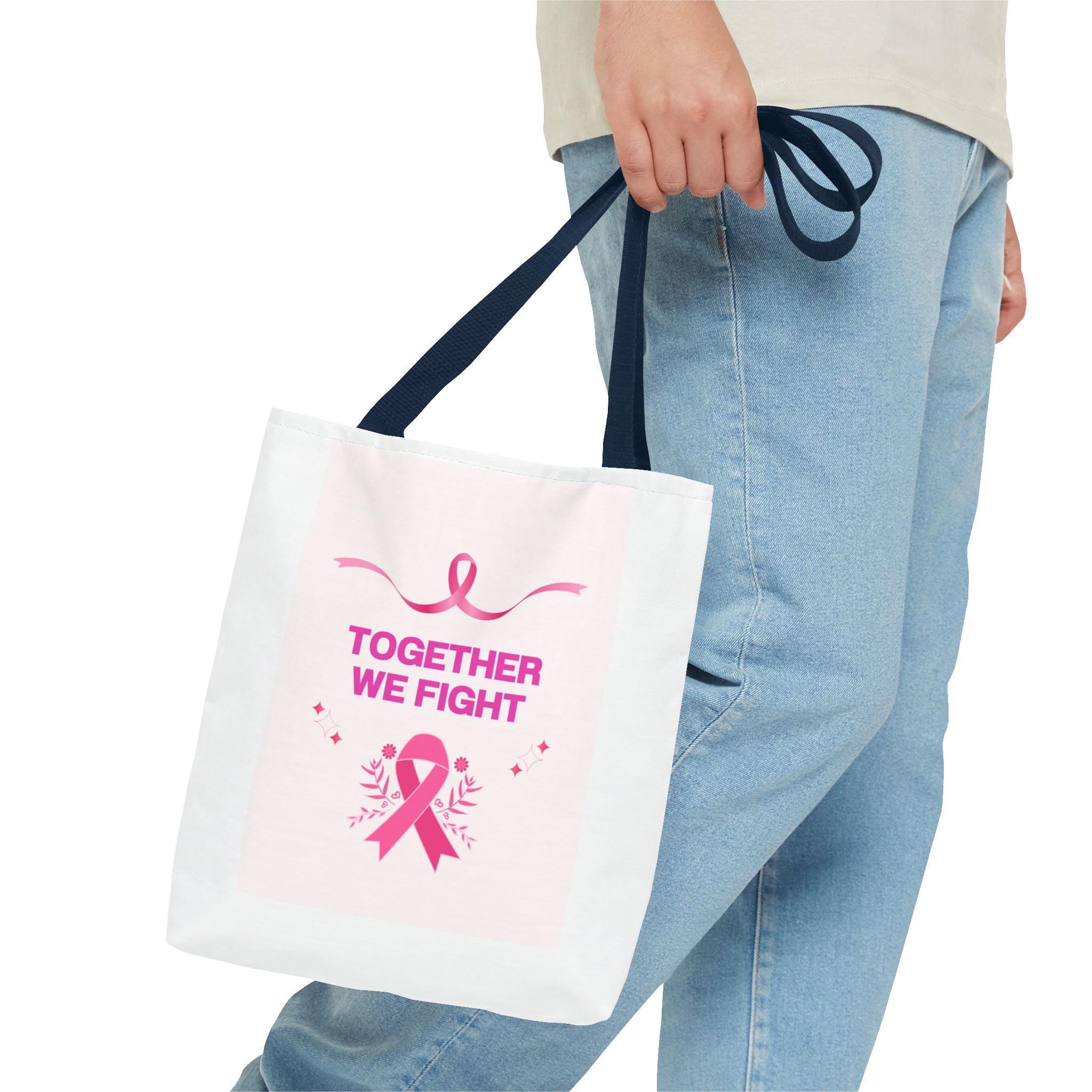 Breast Cancer Awareness-Print Tote Bag — EU Rep & Care Instructions Design