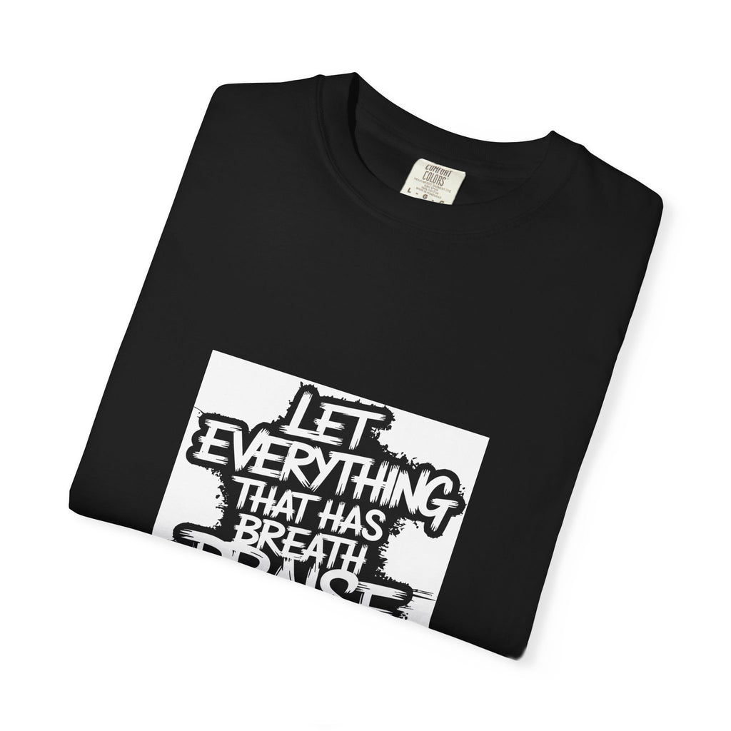 Garment-Dyed Comfort Colors T-Shirt — Care & EU Info Printed