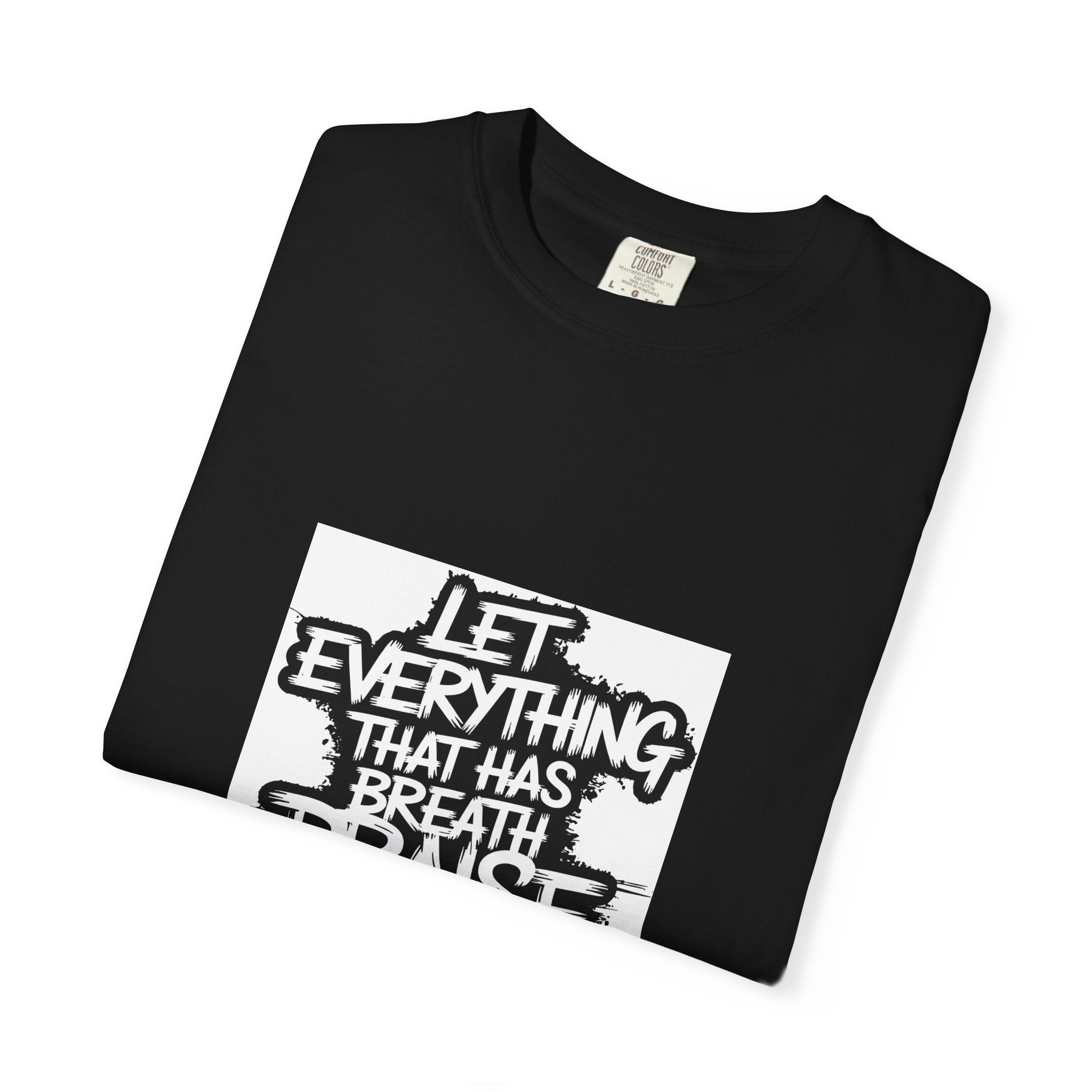 Garment-Dyed Comfort Colors T-Shirt — Care & EU Info Printed