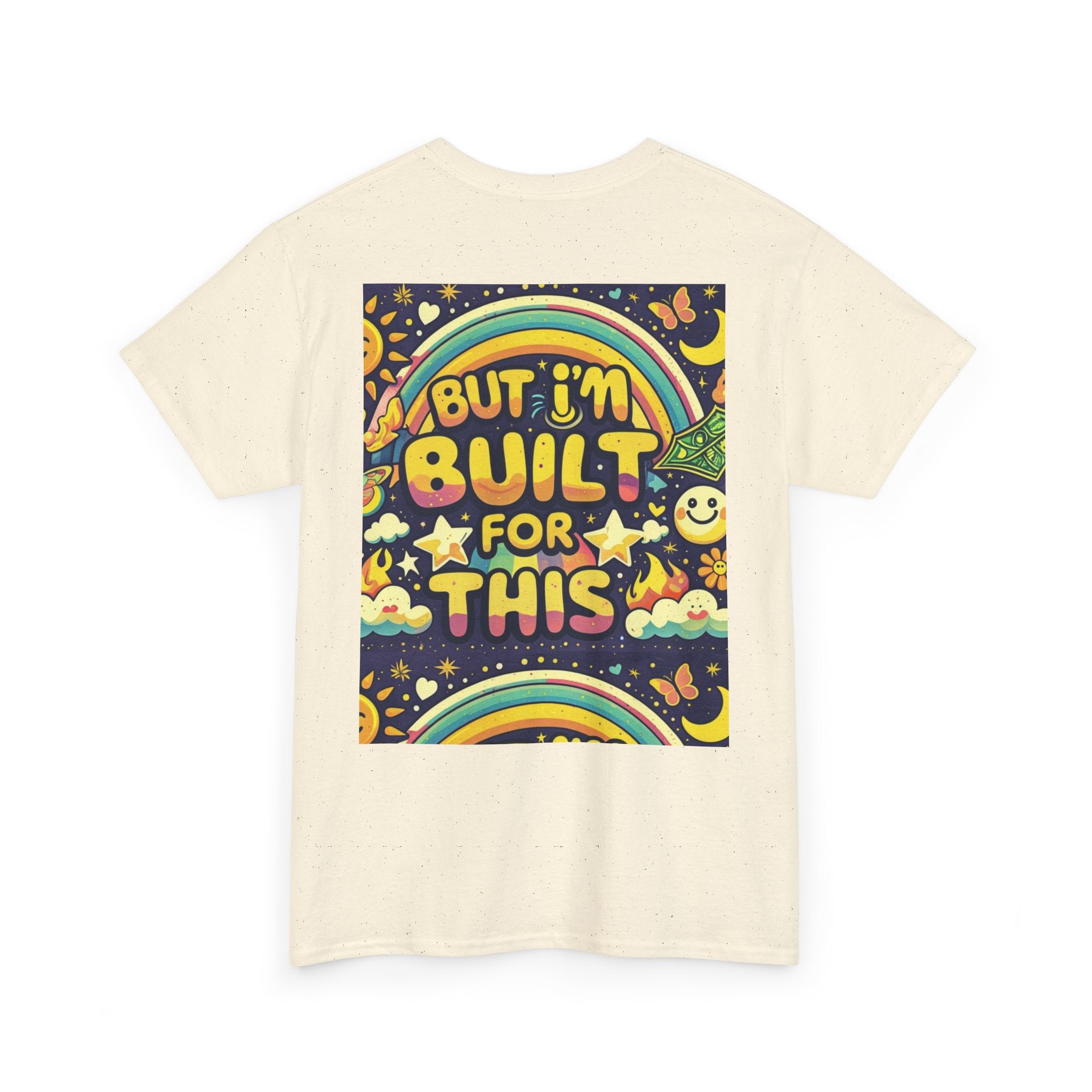 Retro Positive Tee — "Life Be Liking" & "But I'm Built For This" Inspirational Graphic T-Shirt