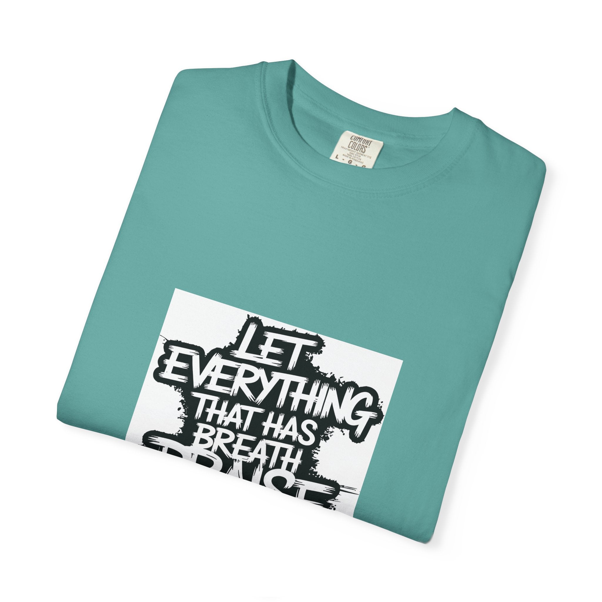 Garment-Dyed Comfort Colors T-Shirt — Care & EU Info Printed