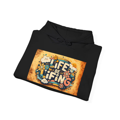 Life Is a Gift Hoodie – Vintage Floral "Life Be Lifting" Inspirational Pullover
