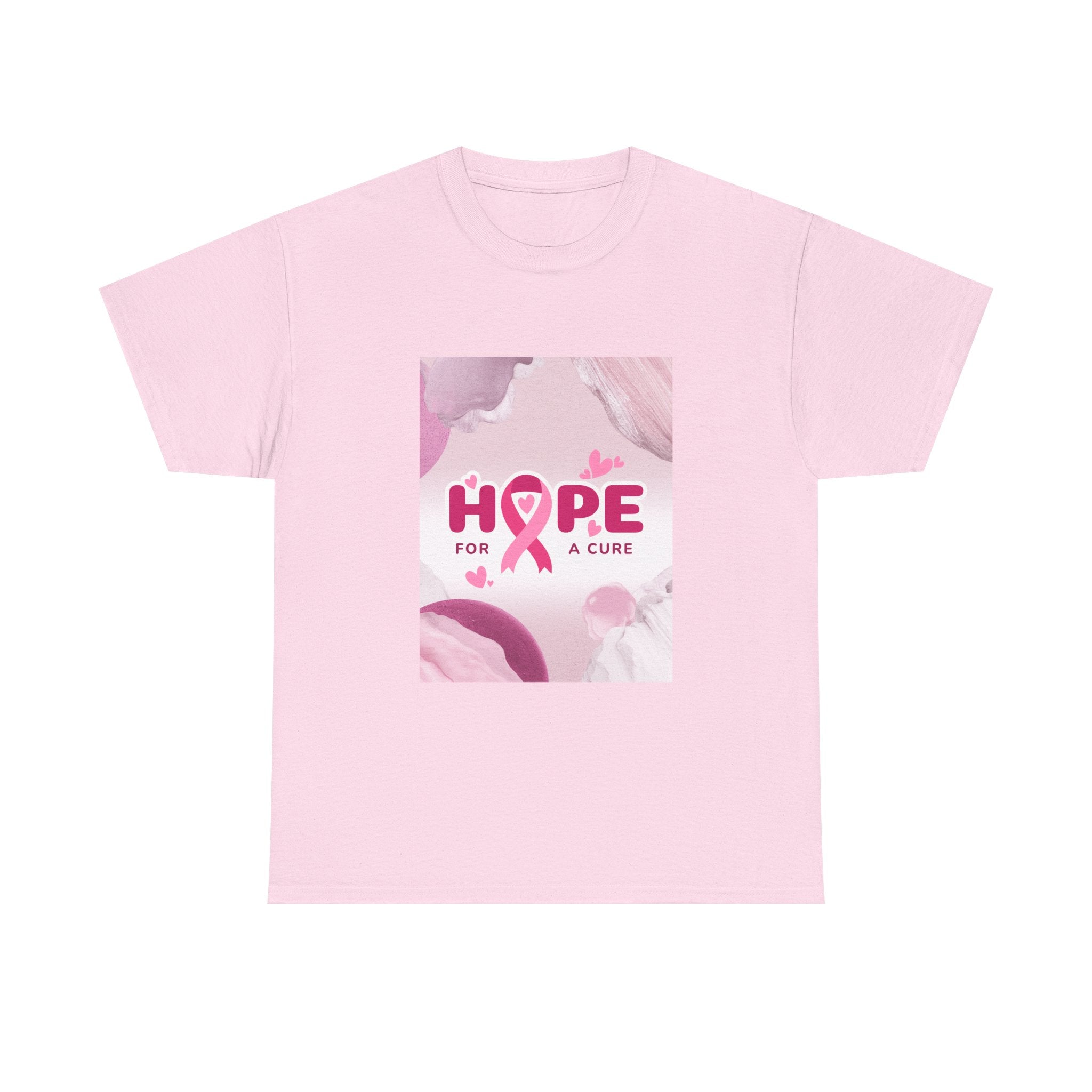 Hope Ribbon Cancer Awareness T-shirt | Pink Ribbon Cancer Support
