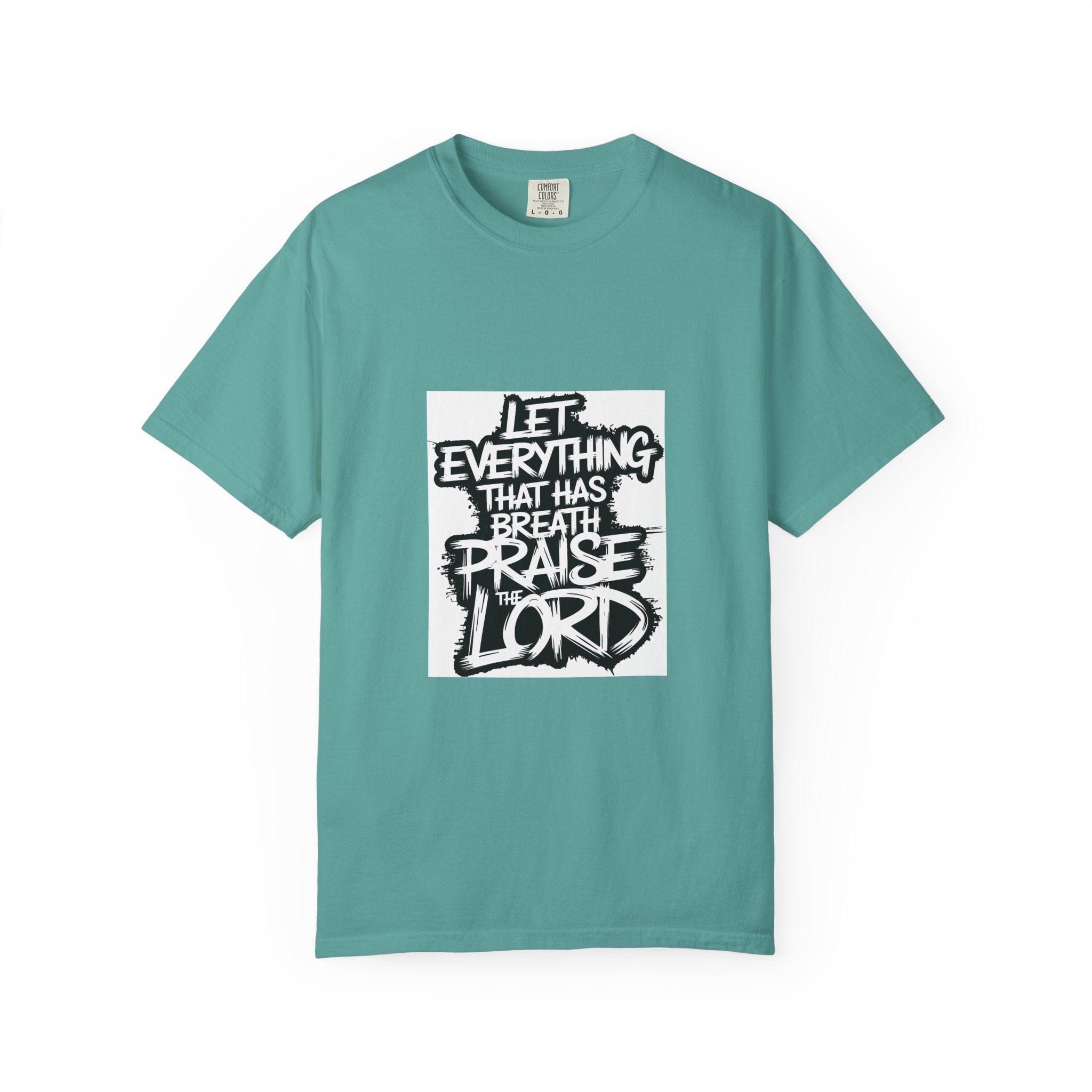 Garment-Dyed Comfort Colors T-Shirt — Care & EU Info Printed