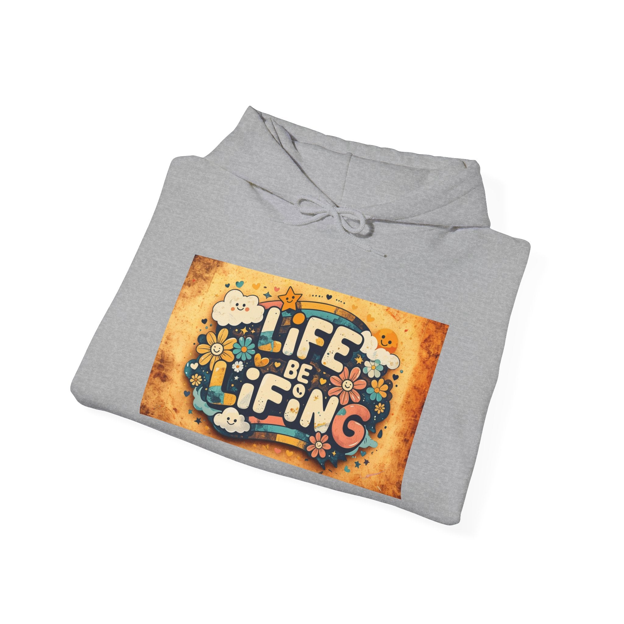 Life Is a Gift Hoodie – Vintage Floral "Life Be Lifting" Inspirational Pullover