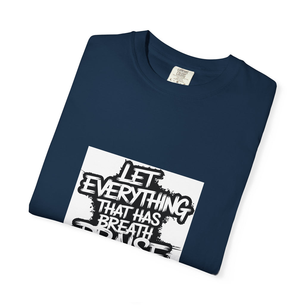 Garment-Dyed Comfort Colors T-Shirt — Care & EU Info Printed