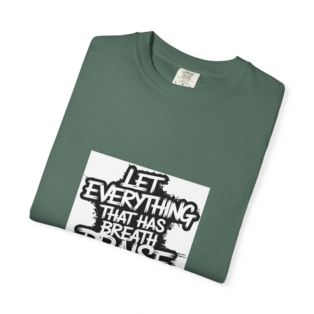 Garment-Dyed Comfort Colors T-Shirt — Care & EU Info Printed