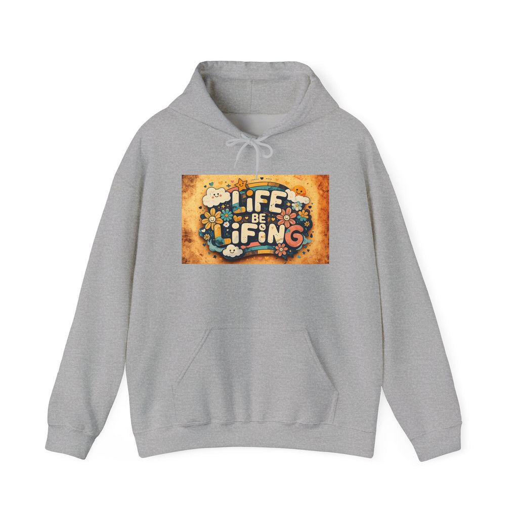 Life Is a Gift Hoodie – Vintage Floral "Life Be Lifting" Inspirational Pullover