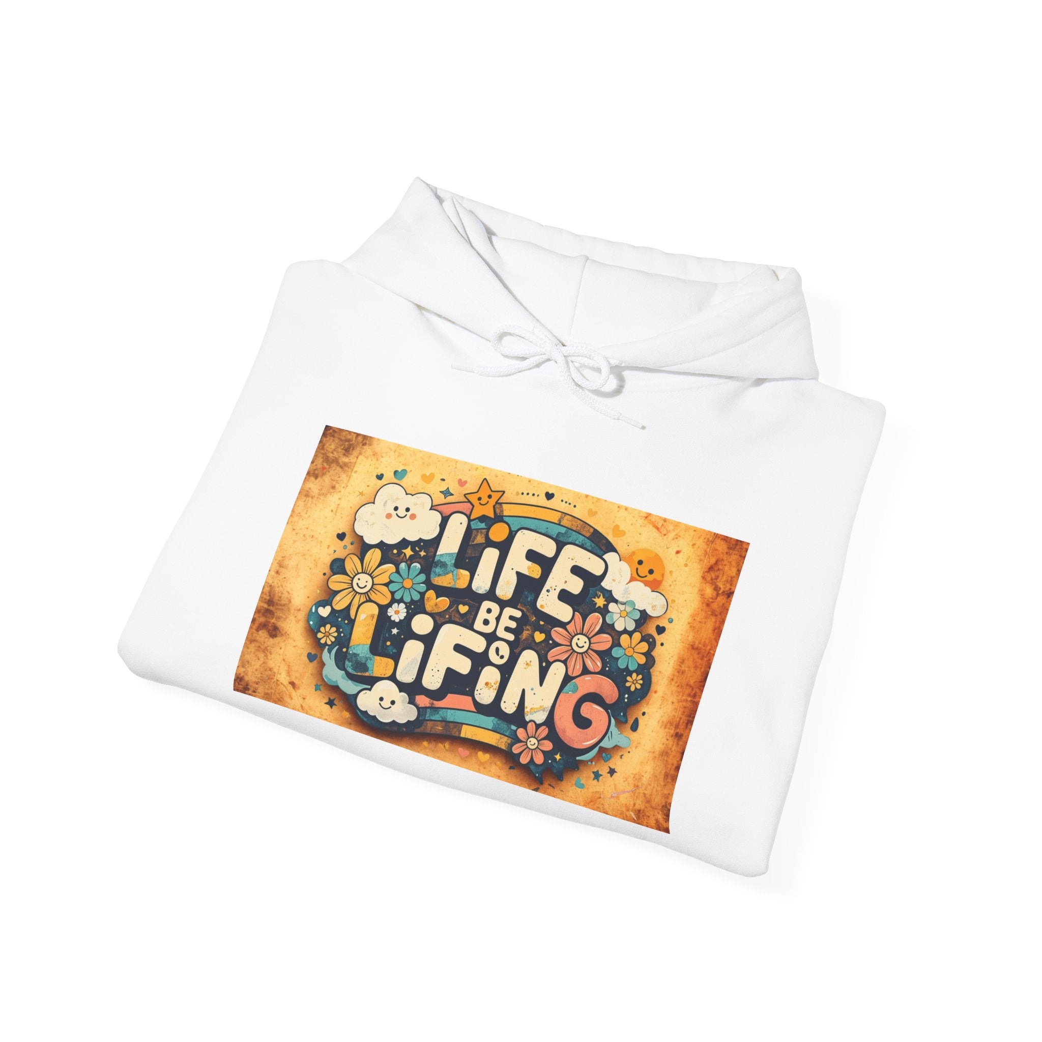 Life Is a Gift Hoodie – Vintage Floral "Life Be Lifting" Inspirational Pullover