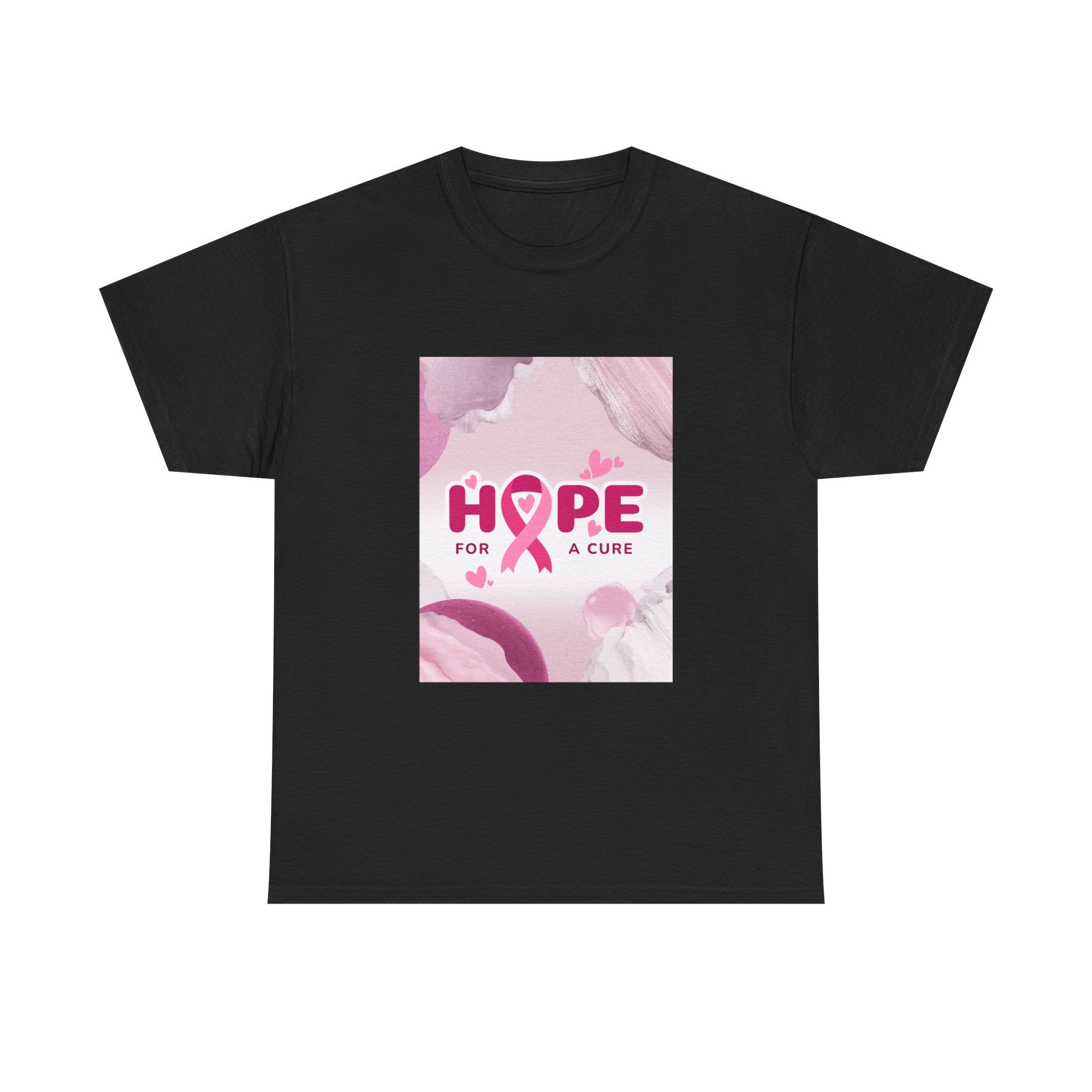 Hope Ribbon Cancer Awareness T-shirt | Pink Ribbon Cancer Support
