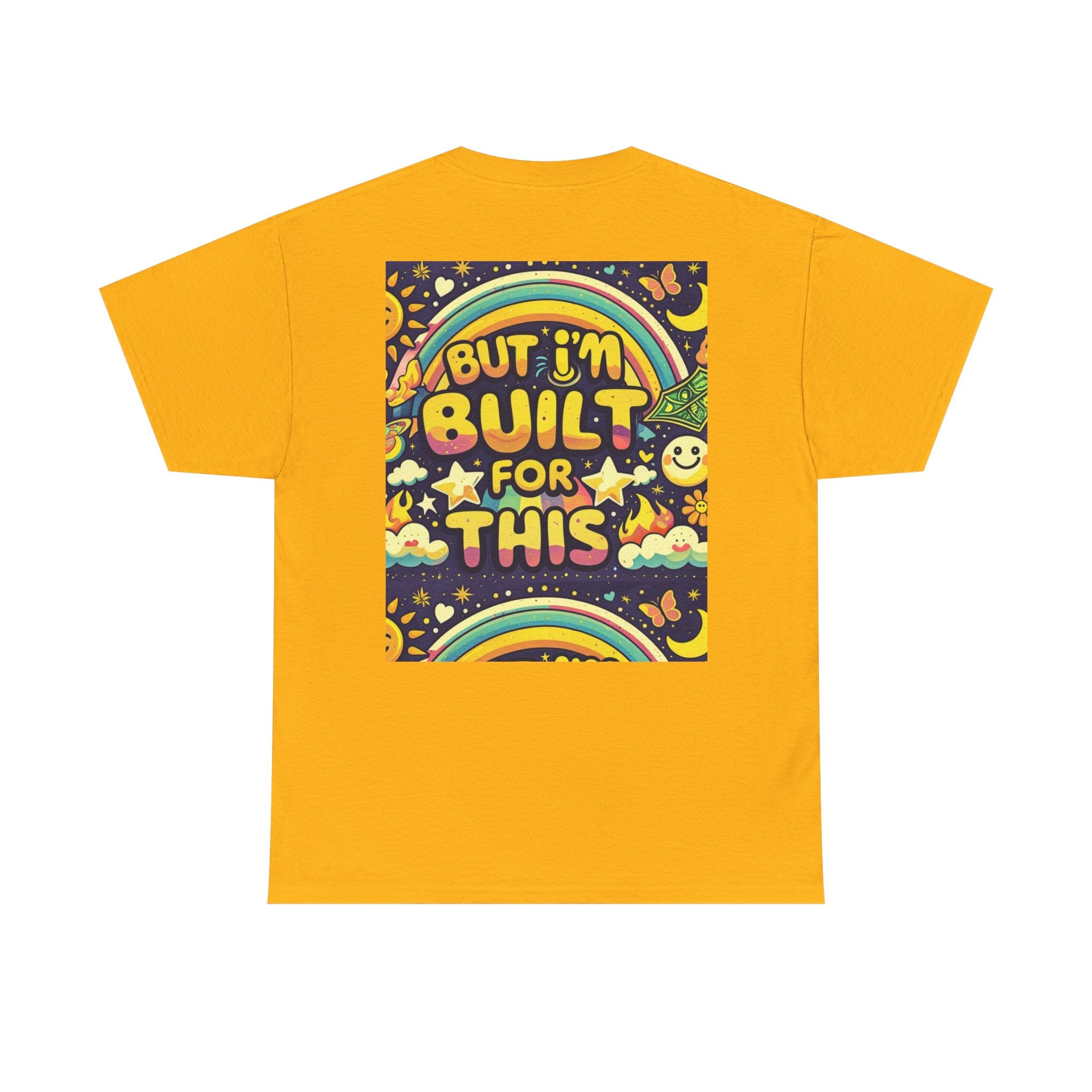Retro Positive Tee — "Life Be Liking" & "But I'm Built For This" Inspirational Graphic T-Shirt