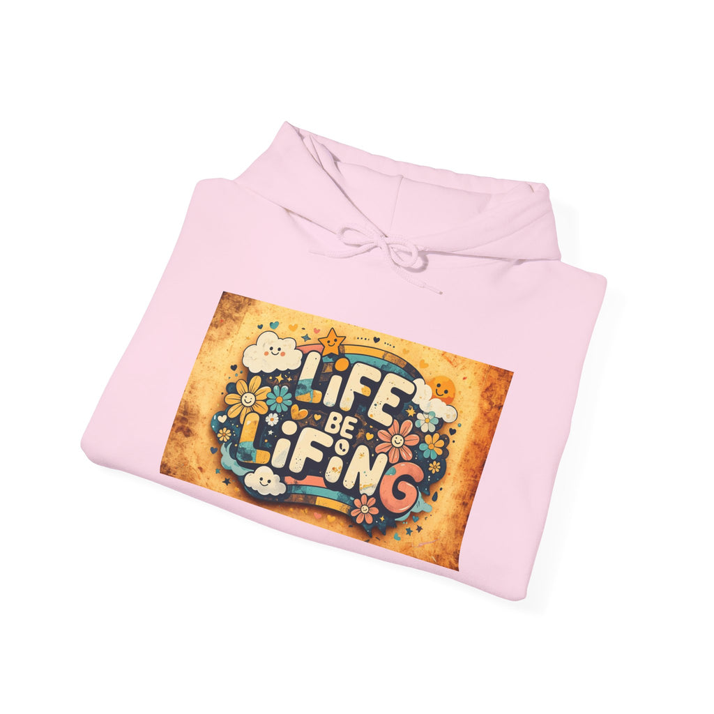 Life Is a Gift Hoodie – Vintage Floral "Life Be Lifting" Inspirational Pullover