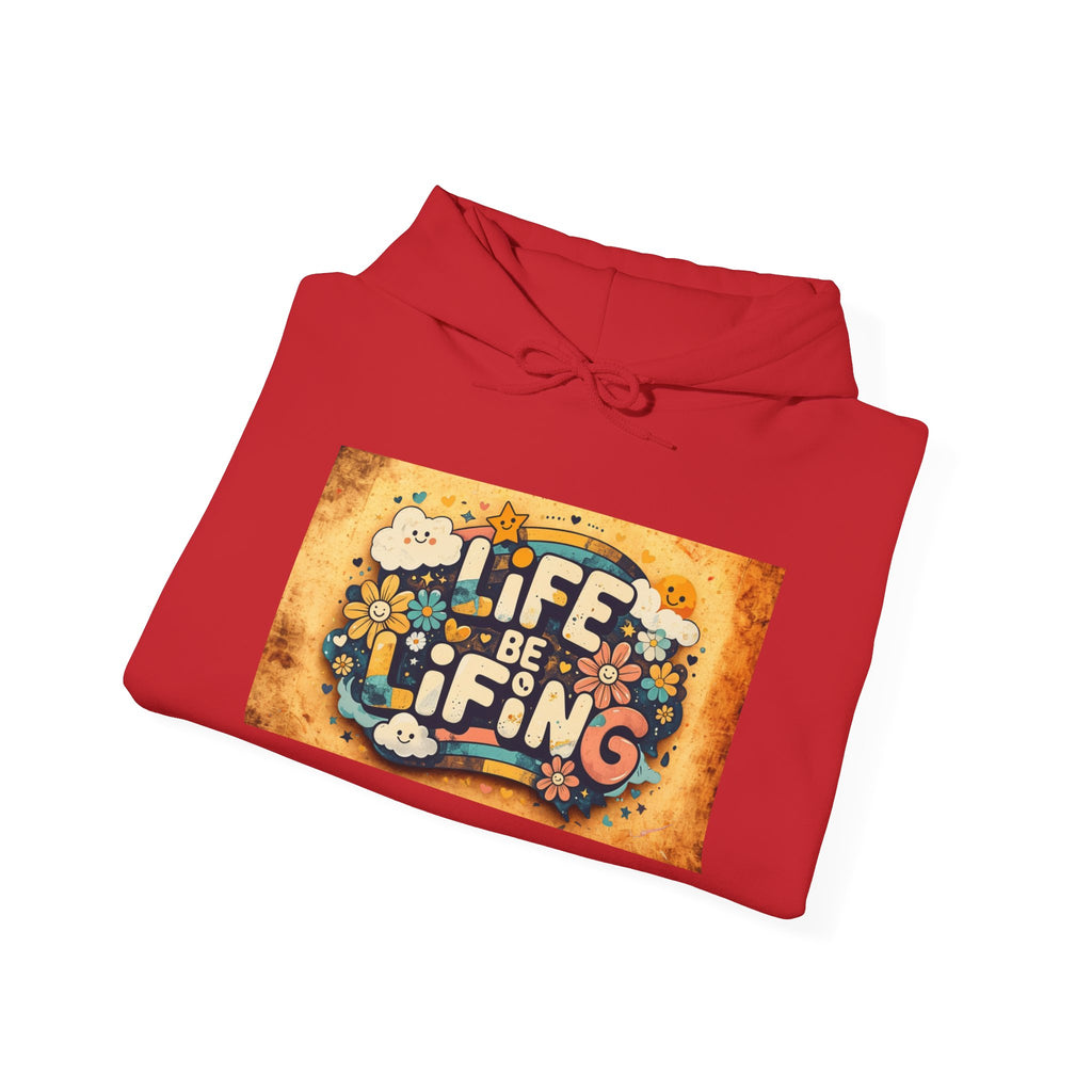Life Is a Gift Hoodie – Vintage Floral "Life Be Lifting" Inspirational Pullover