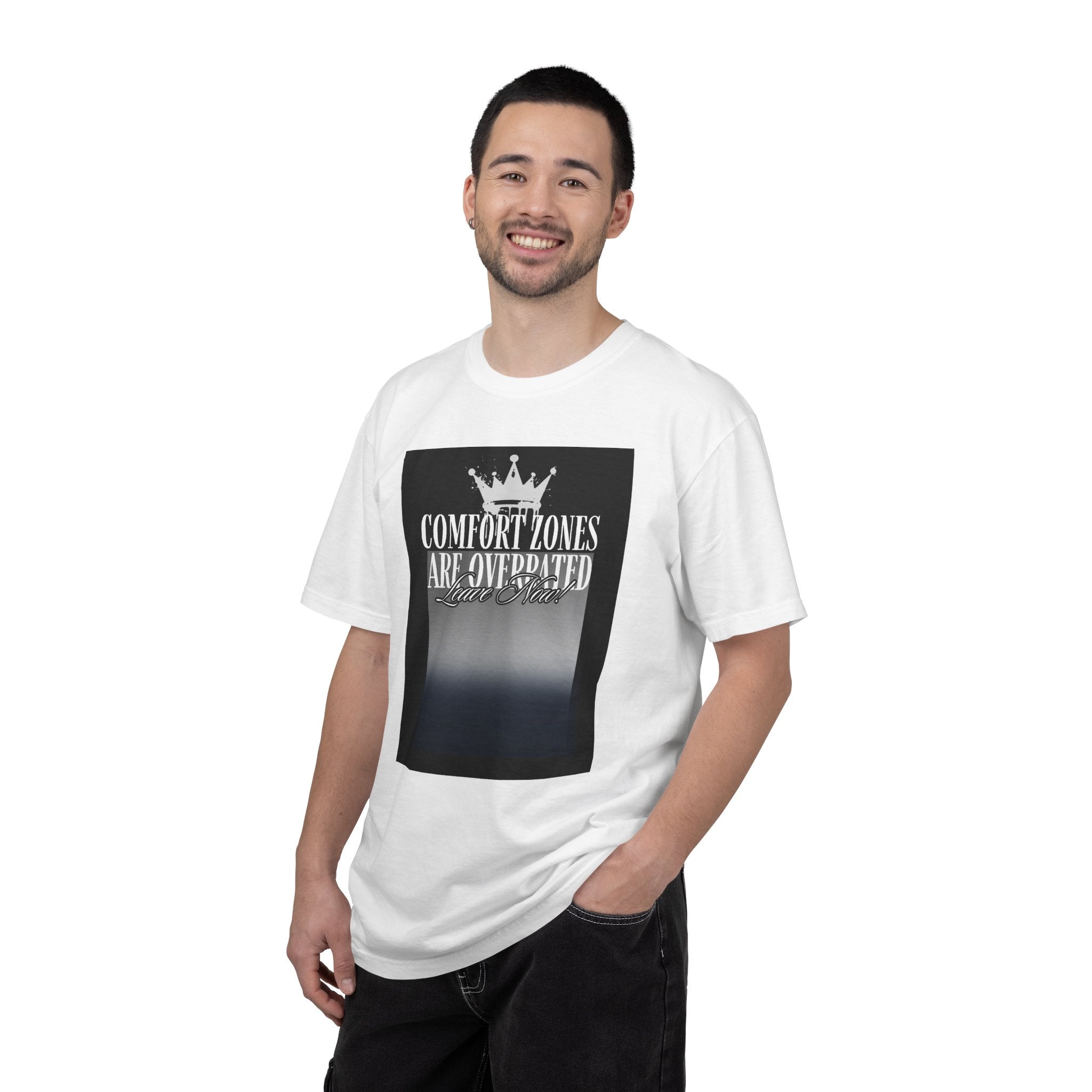 Comfort Zones Are Overrated-Typography T-Shirt | Comfort Colors 1717, Made in Honduras
