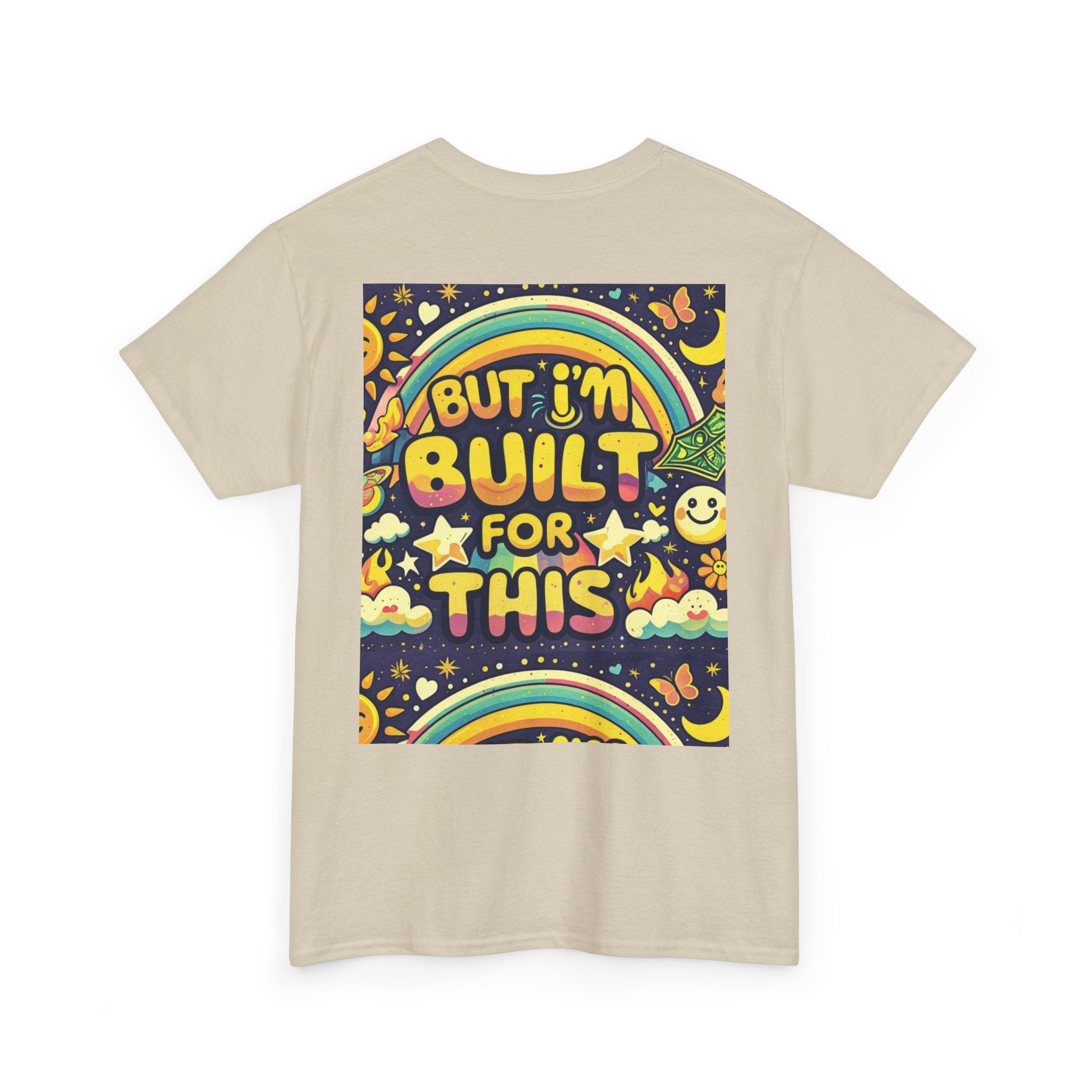 Retro Positive Tee — "Life Be Liking" & "But I'm Built For This" Inspirational Graphic T-Shirt