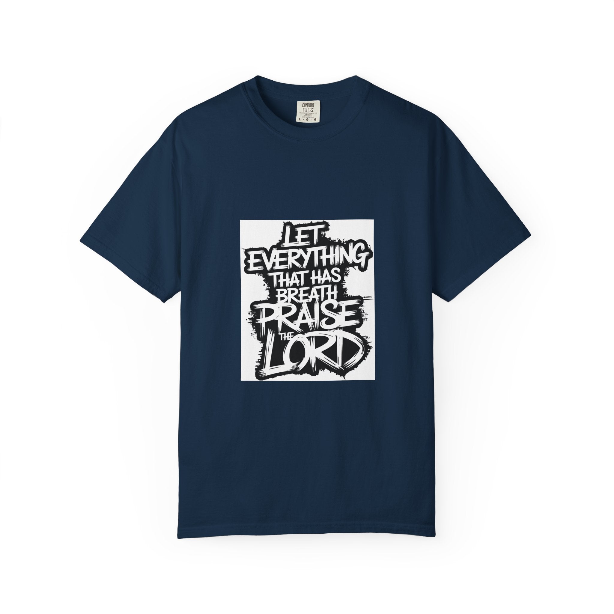Garment-Dyed Comfort Colors T-Shirt — Care & EU Info Printed