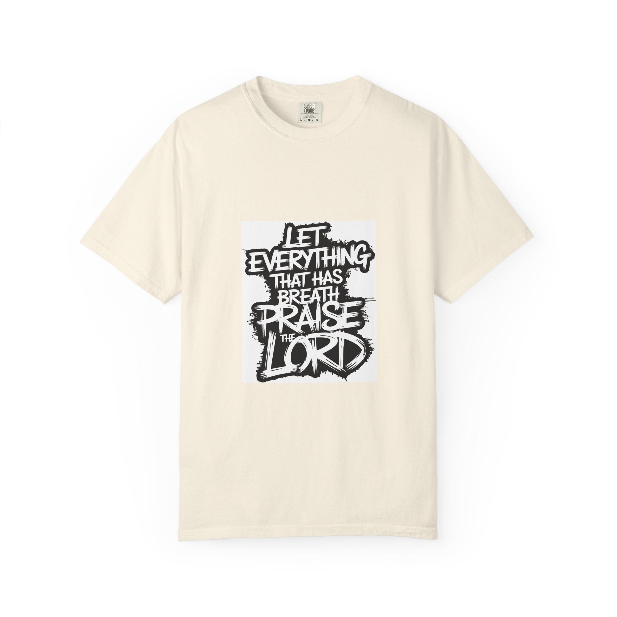 Garment-Dyed Comfort Colors T-Shirt — Care & EU Info Printed