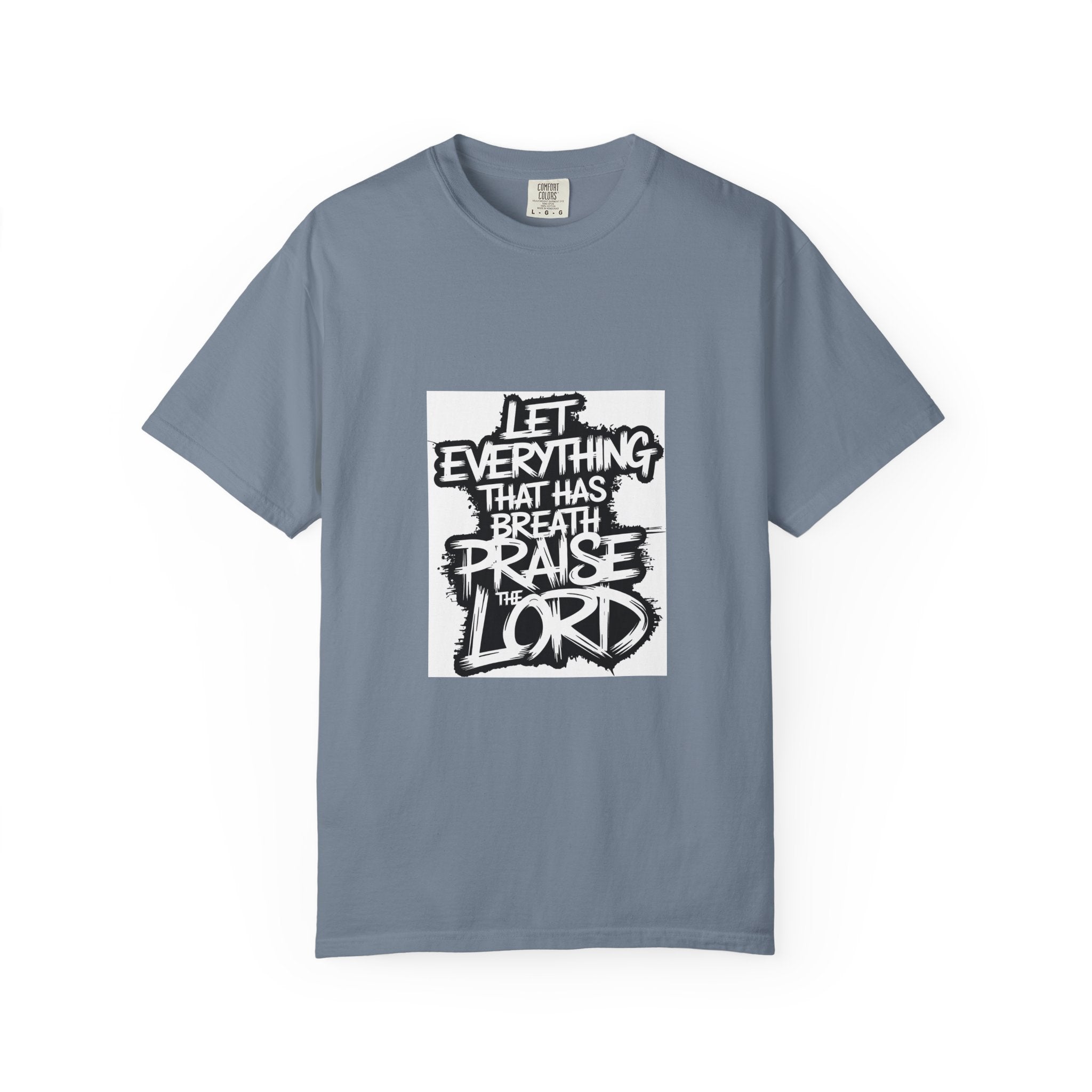 Garment-Dyed Comfort Colors T-Shirt — Care & EU Info Printed