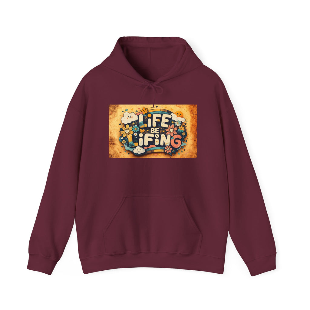 Life Is a Gift Hoodie – Vintage Floral "Life Be Lifting" Inspirational Pullover