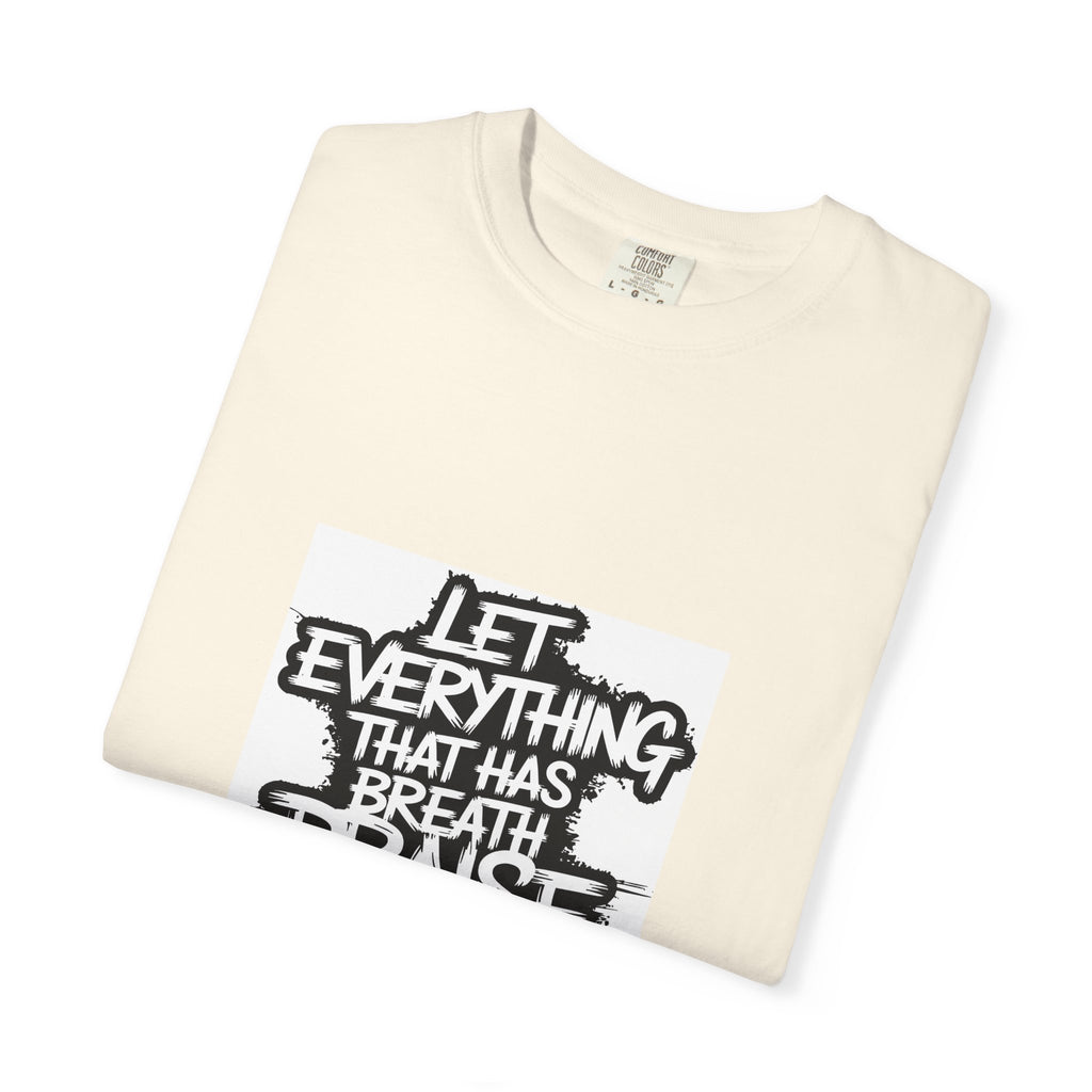 Garment-Dyed Comfort Colors T-Shirt — Care & EU Info Printed