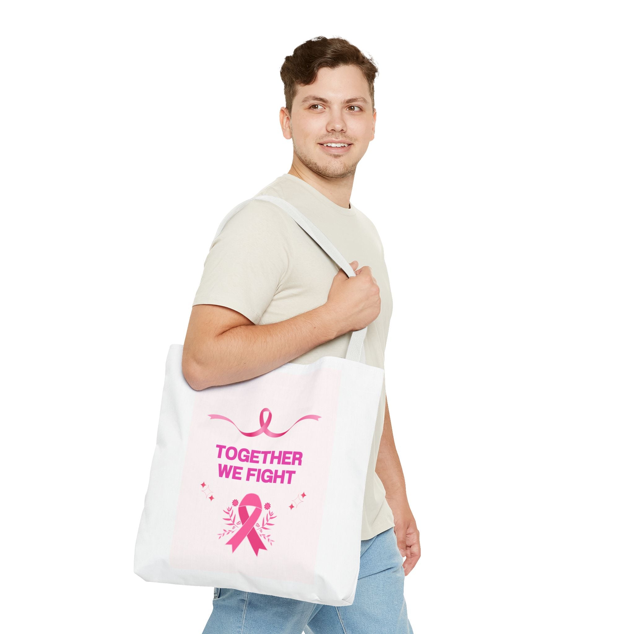 Breast Cancer Awareness-Print Tote Bag — EU Rep & Care Instructions Design