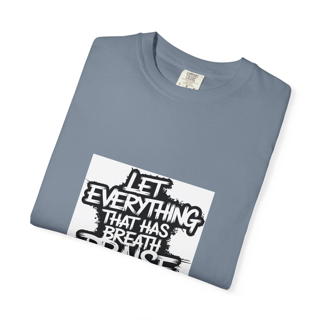 Garment-Dyed Comfort Colors T-Shirt — Care & EU Info Printed