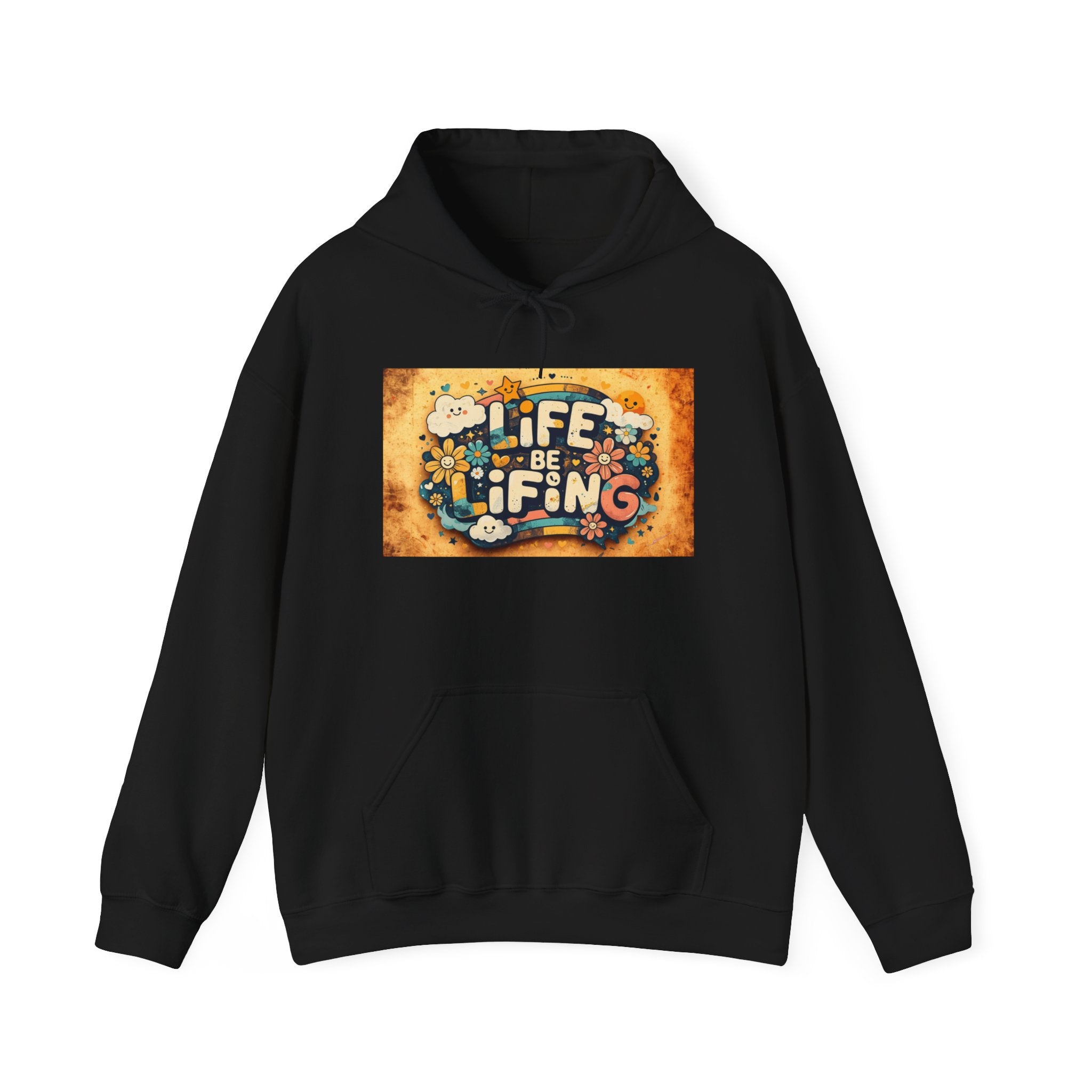 Life Is a Gift Hoodie – Vintage Floral "Life Be Lifting" Inspirational Pullover