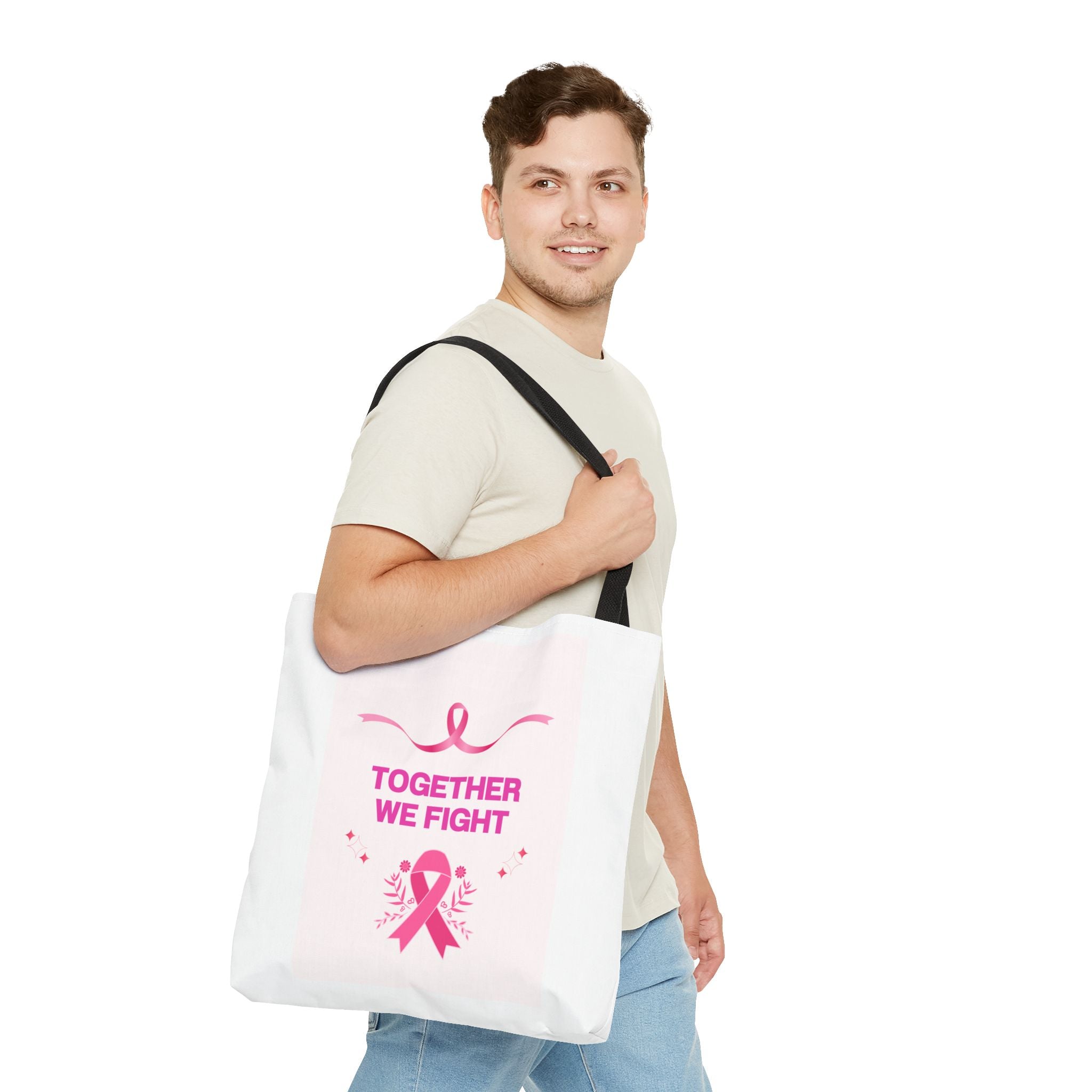 Breast Cancer Awareness-Print Tote Bag — EU Rep & Care Instructions Design