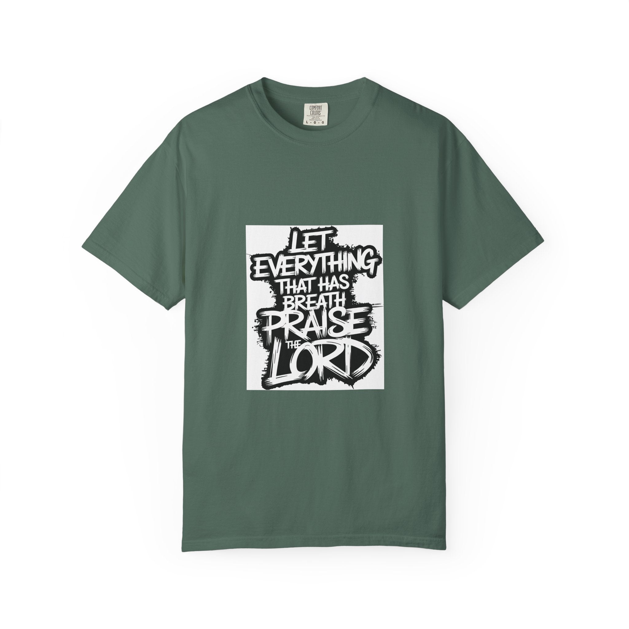 Garment-Dyed Comfort Colors T-Shirt — Care & EU Info Printed