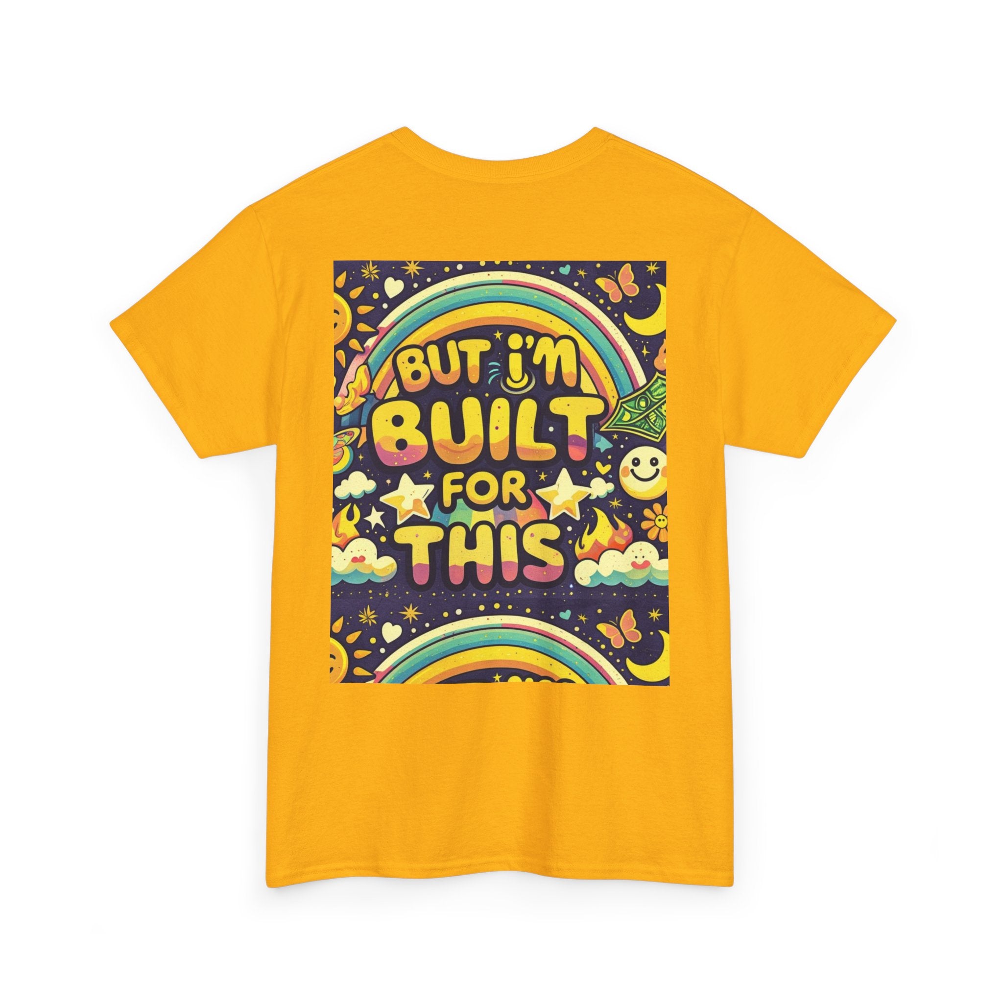 Retro Positive Tee — "Life Be Liking" & "But I'm Built For This" Inspirational Graphic T-Shirt