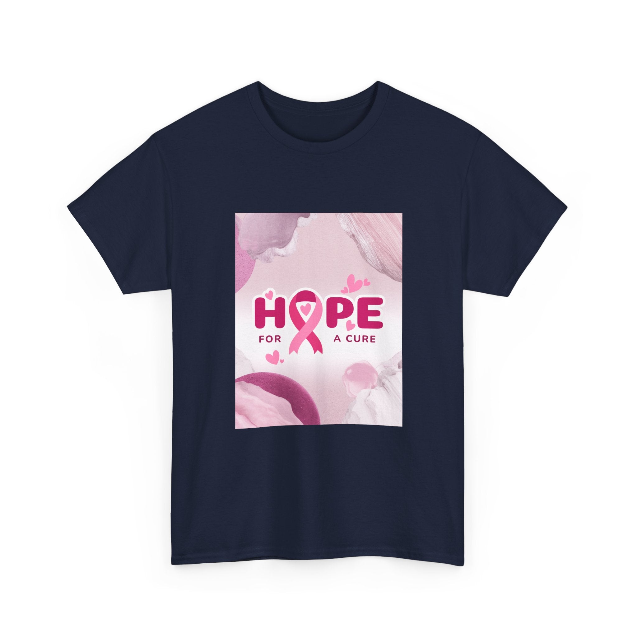 Hope Ribbon Cancer Awareness T-shirt | Pink Ribbon Cancer Support
