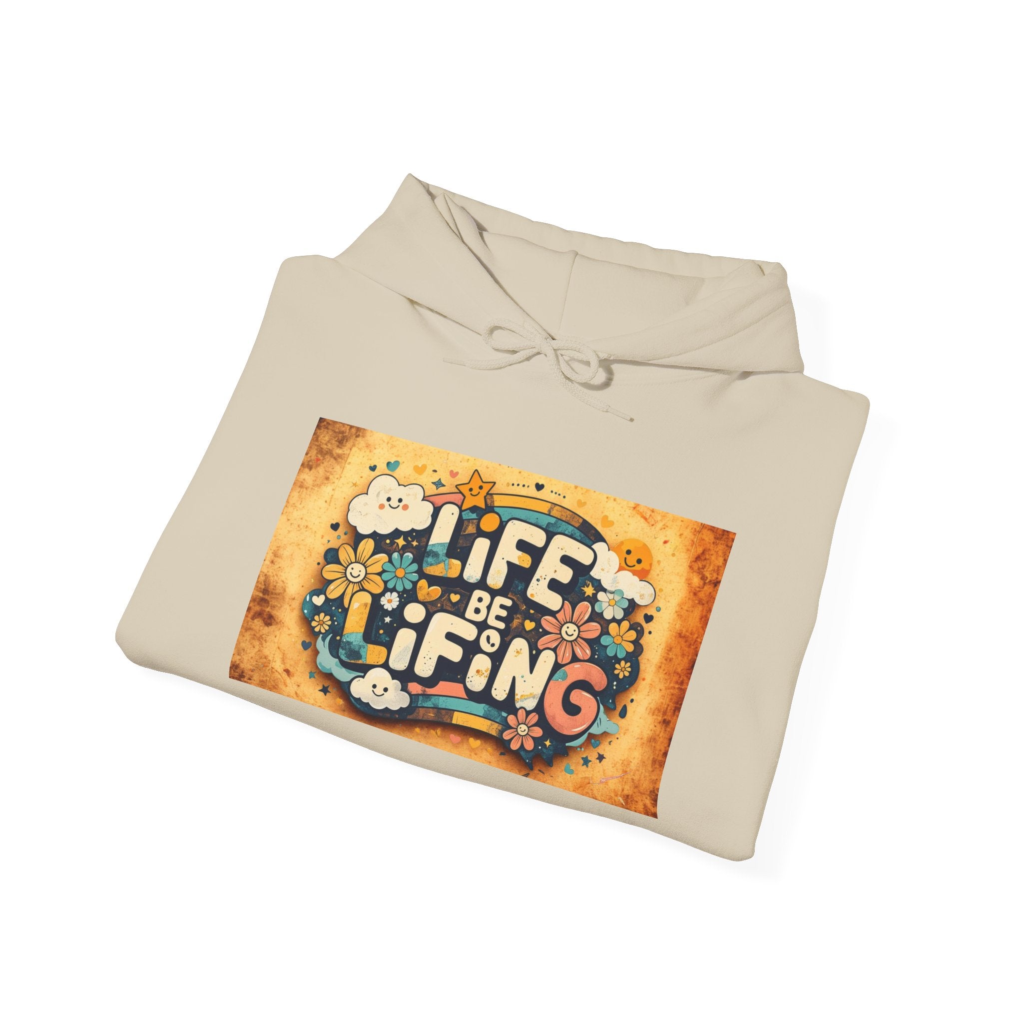 Life Is a Gift Hoodie – Vintage Floral "Life Be Lifting" Inspirational Pullover