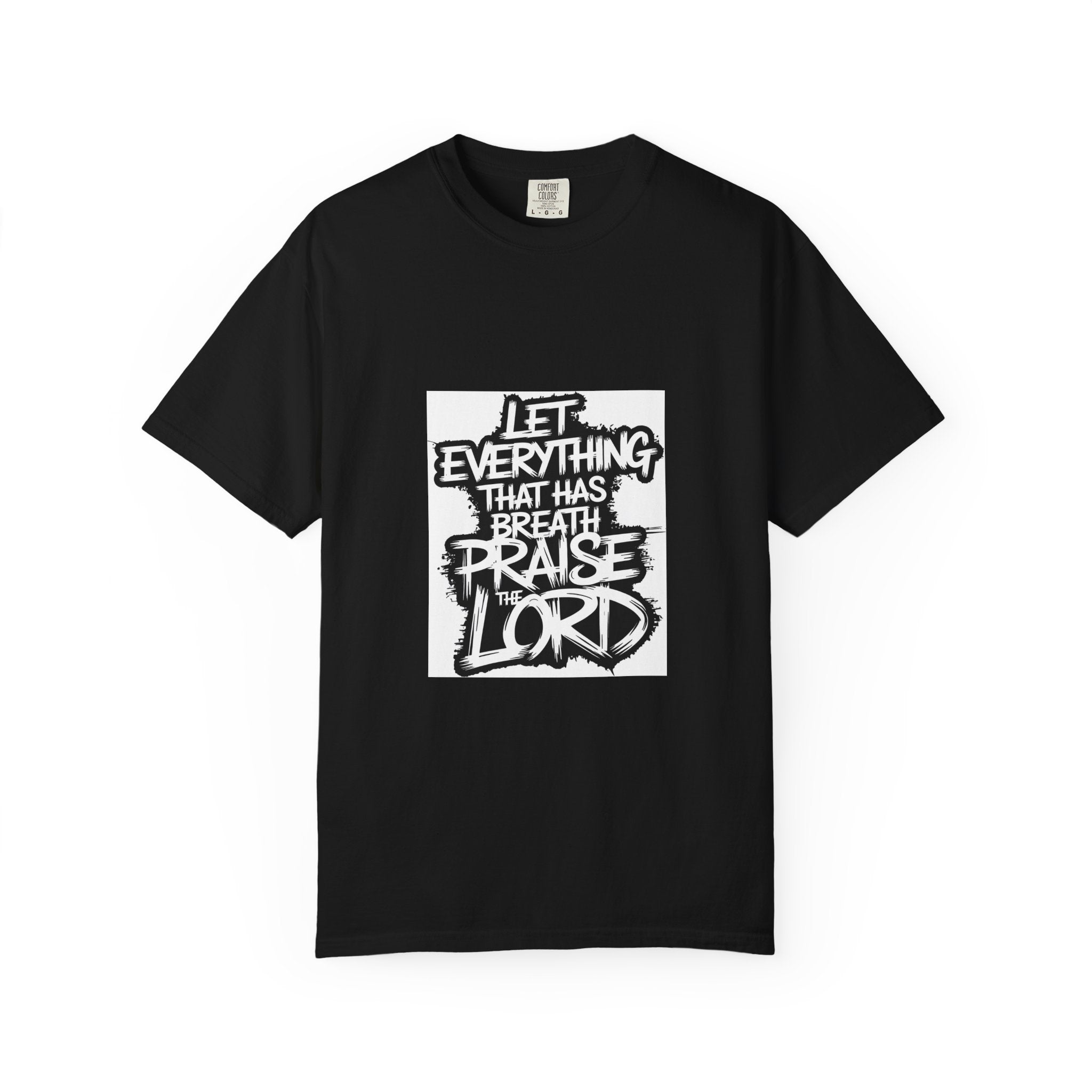 Garment-Dyed Comfort Colors T-Shirt — Care & EU Info Printed