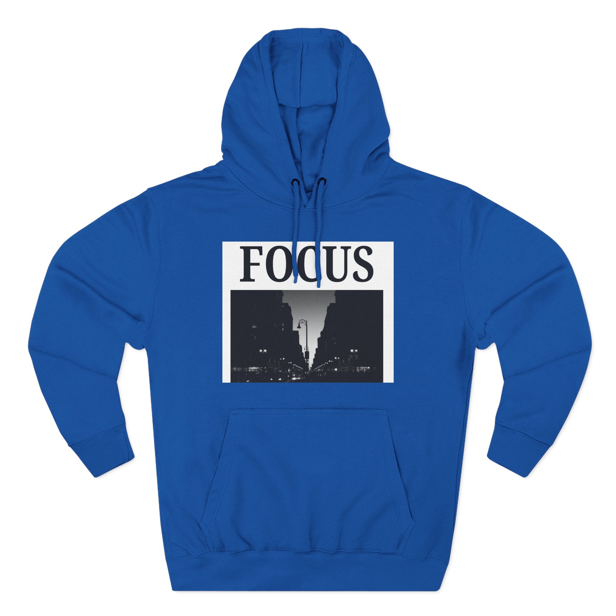 Focus skyline photo Hoodie | Monochrome cityscape, Minimal typography