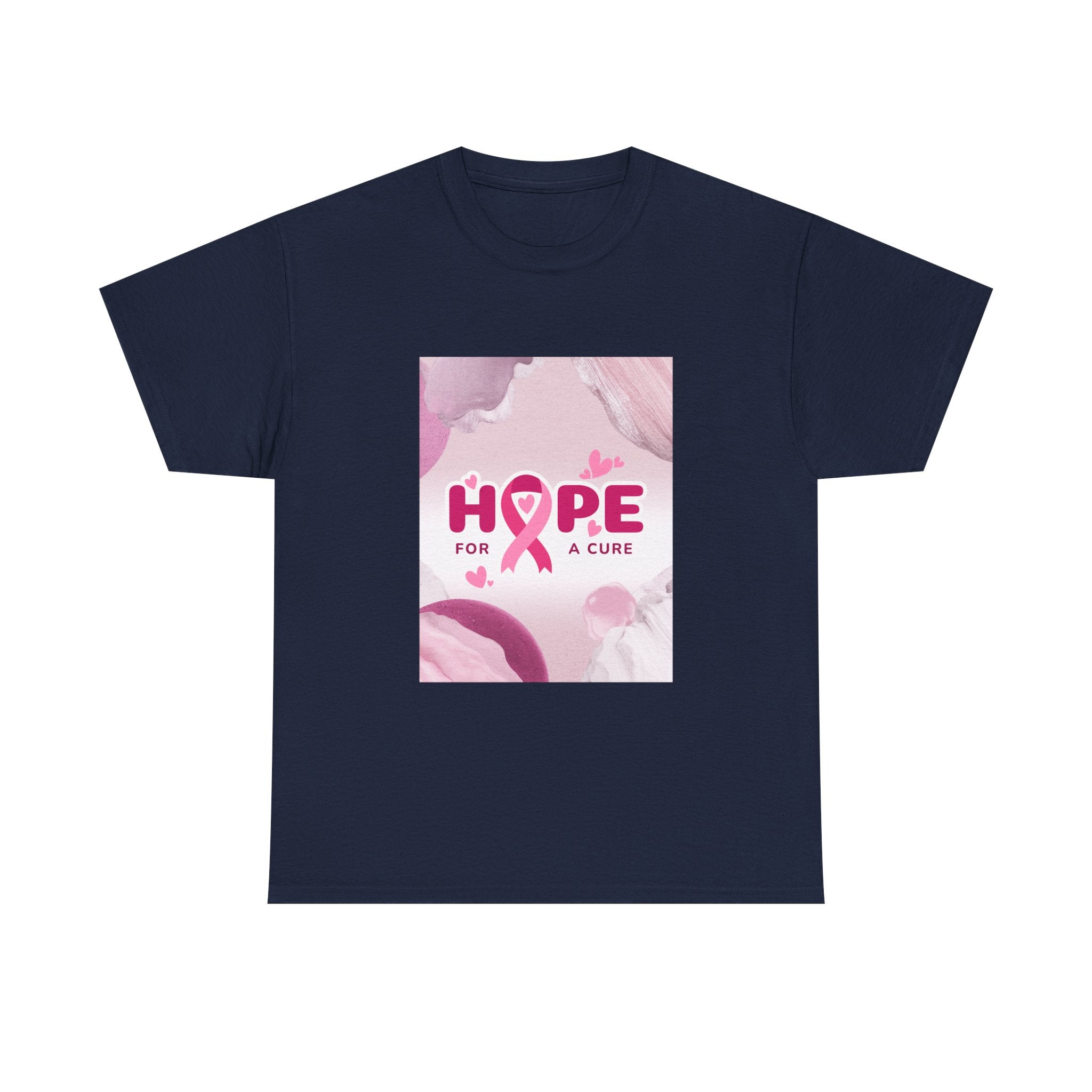 Hope Ribbon Cancer Awareness T-shirt | Pink Ribbon Cancer Support