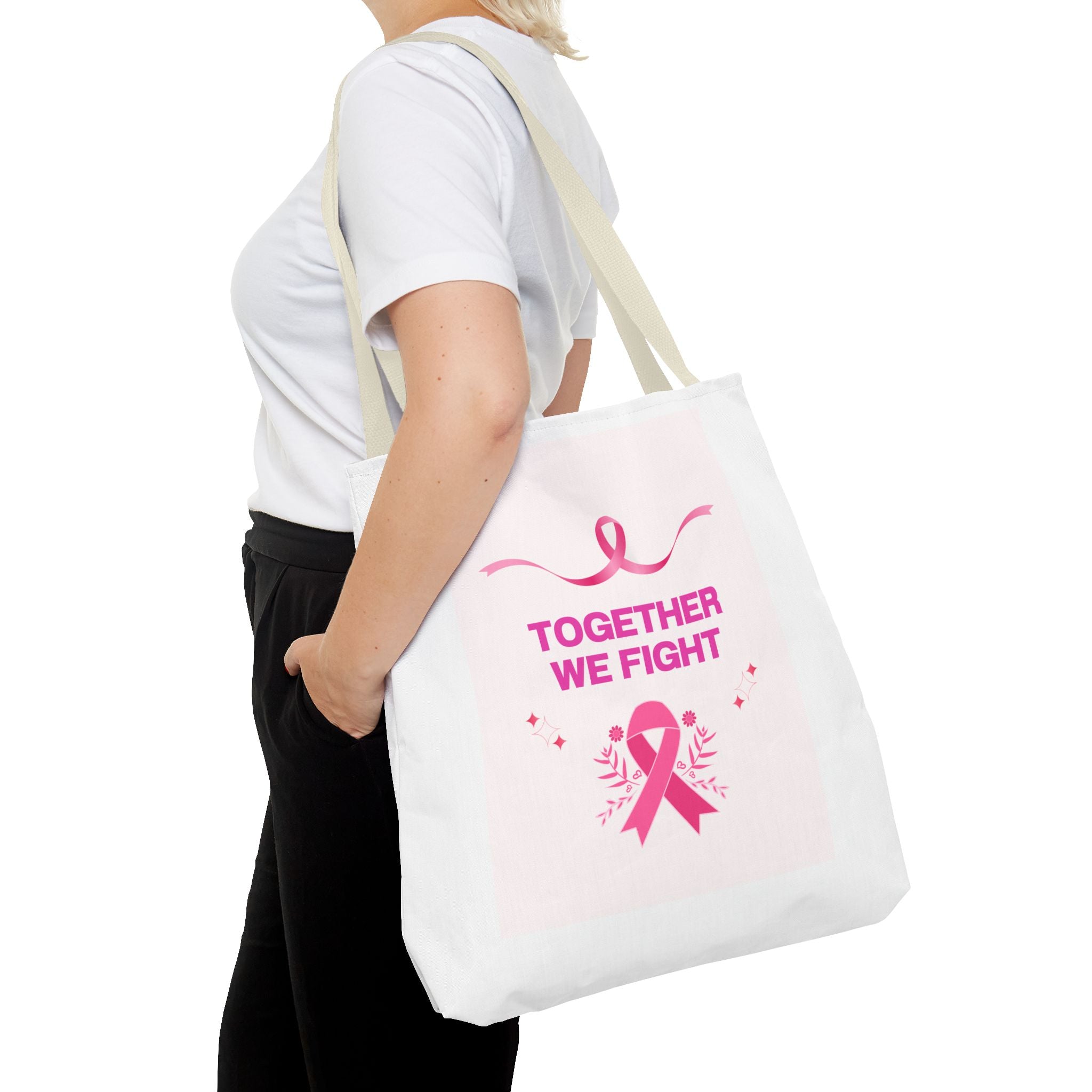 Breast Cancer Awareness-Print Tote Bag — EU Rep & Care Instructions Design