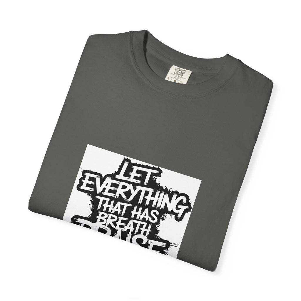Garment-Dyed Comfort Colors T-Shirt — Care & EU Info Printed
