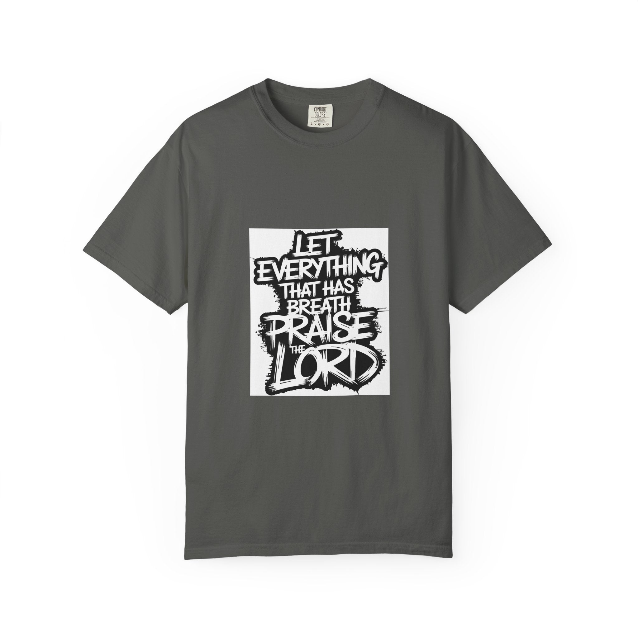 Garment-Dyed Comfort Colors T-Shirt — Care & EU Info Printed