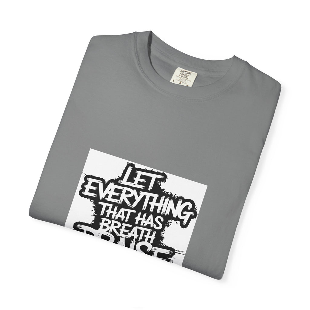 Garment-Dyed Comfort Colors T-Shirt — Care & EU Info Printed