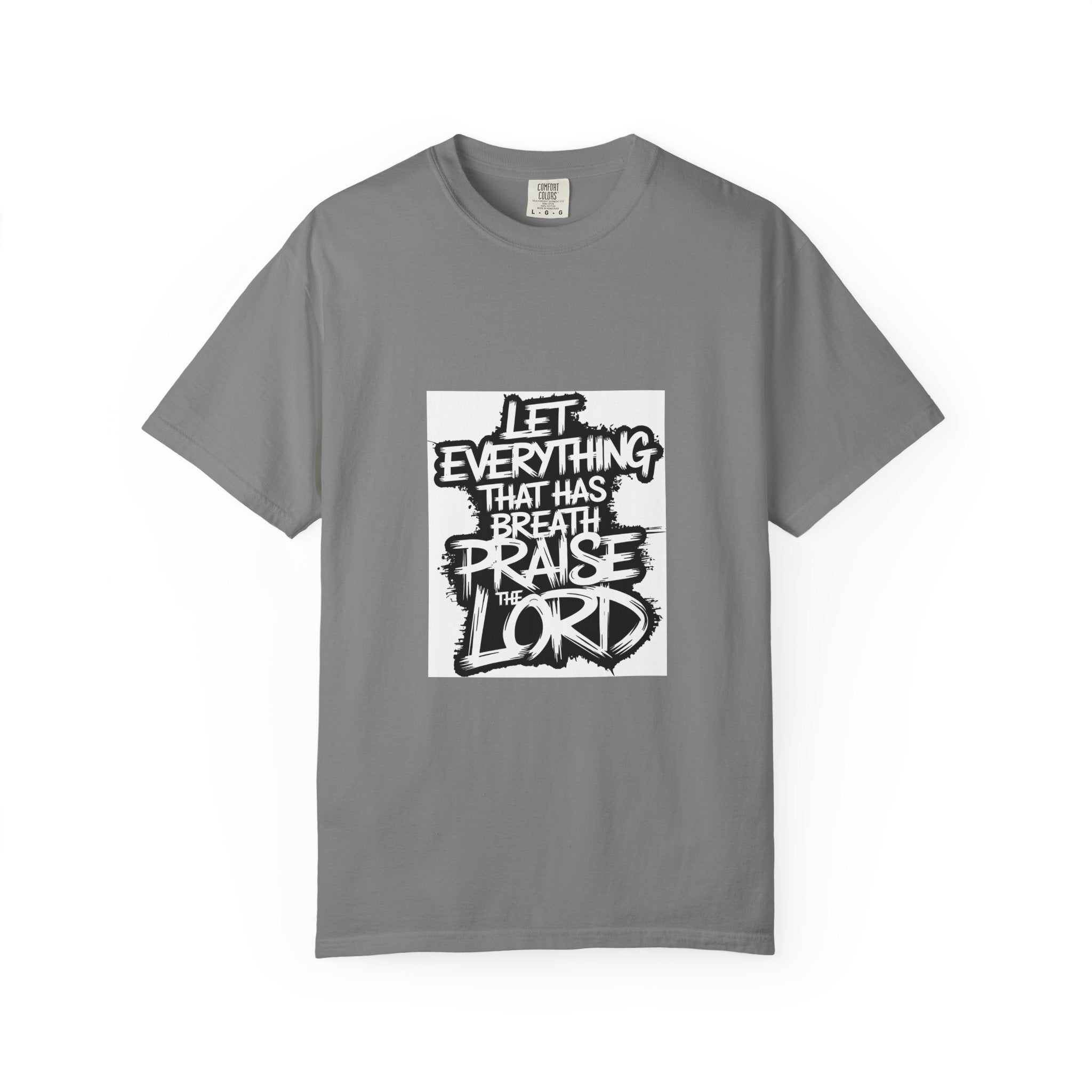 Garment-Dyed Comfort Colors T-Shirt — Care & EU Info Printed