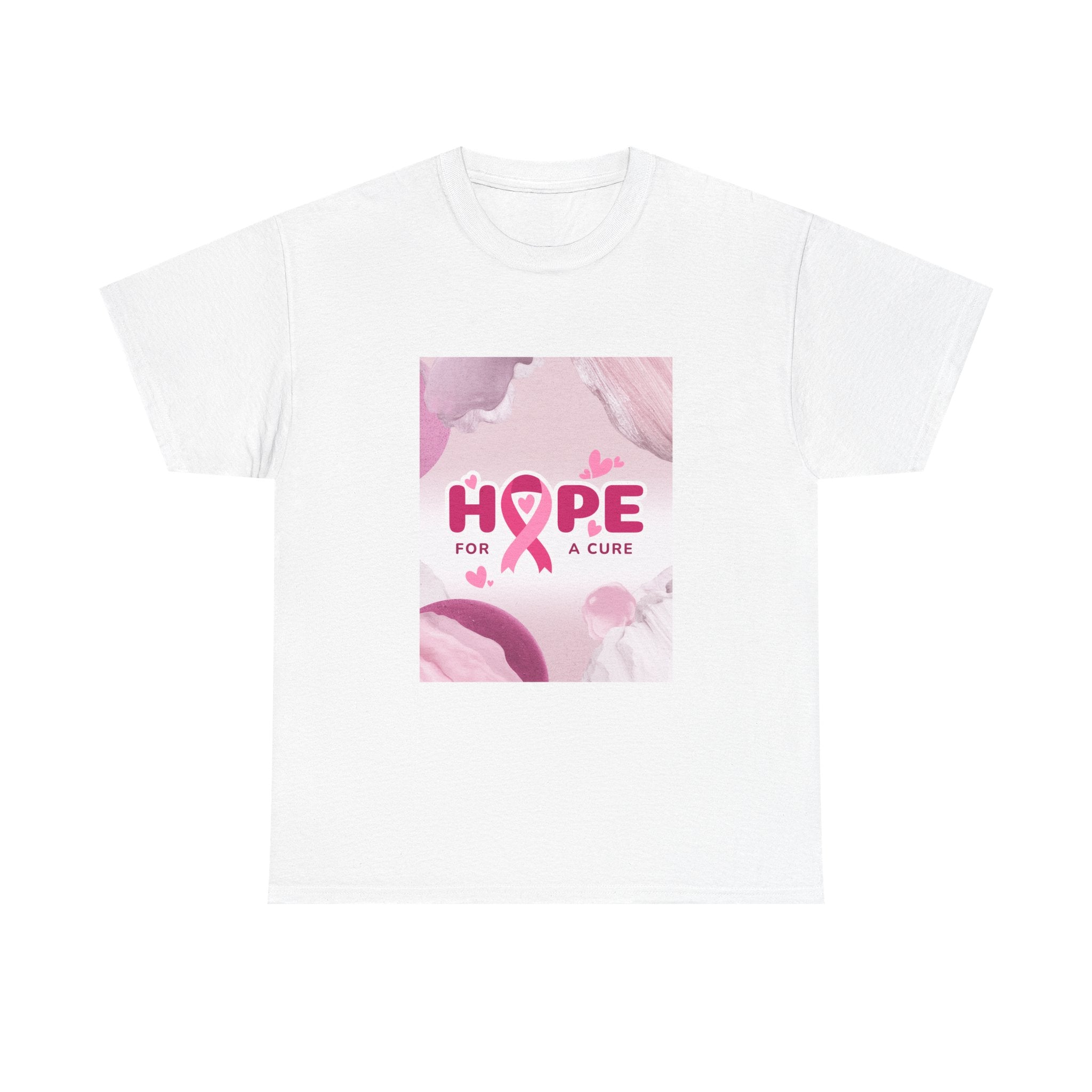 Hope Ribbon Cancer Awareness T-shirt | Pink Ribbon Cancer Support