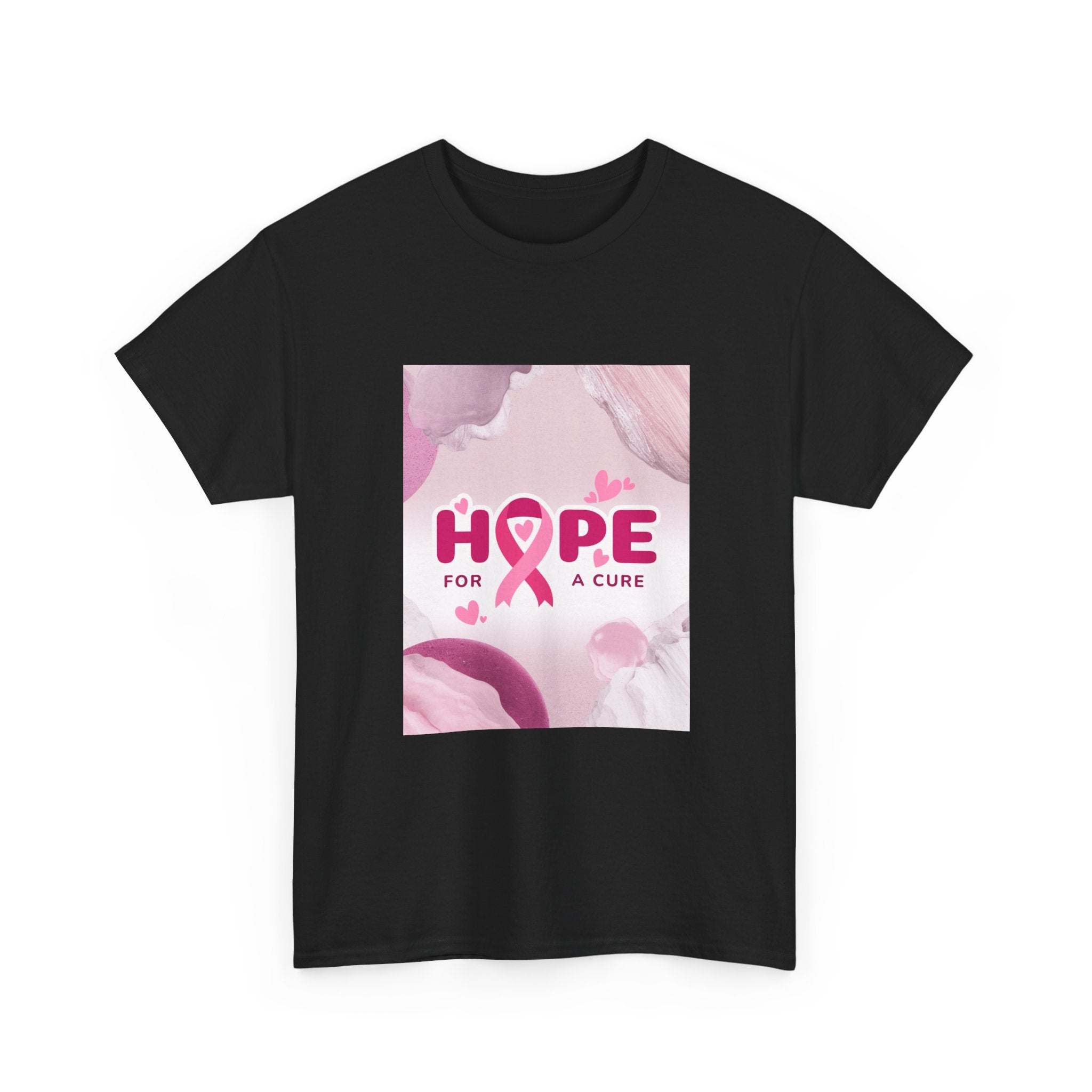 Hope Ribbon Cancer Awareness T-shirt | Pink Ribbon Cancer Support